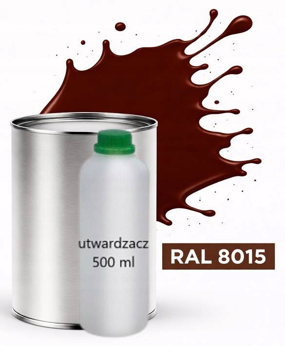 Ral 8015 Polyuretan Akryl 2:1 1 L Matný Lak Tužidlo Normal 0,5 L