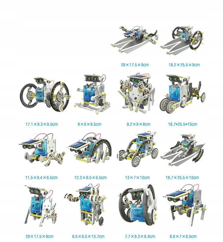 SOLARNY ROBOT DUŻY ZESTAW KONSTRUKCYJNY 14w1 SOLAR Marka Ramiz