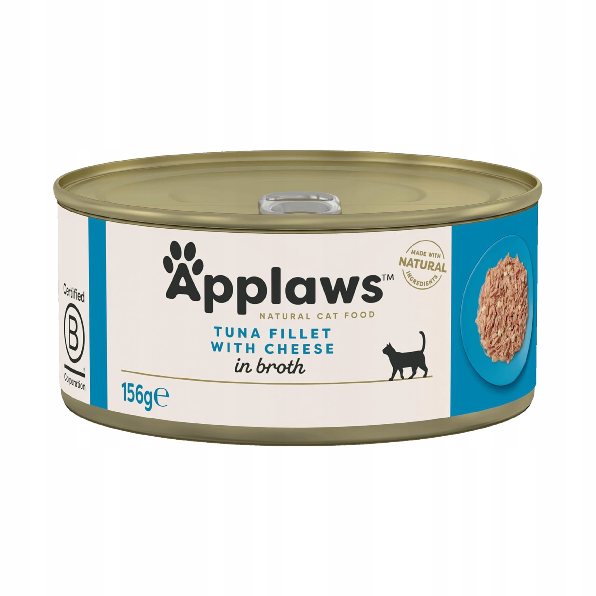 Levně Applaws Premium Vlhké krmivo 100% pro kočky adult Tuňák Sýr 12x156g