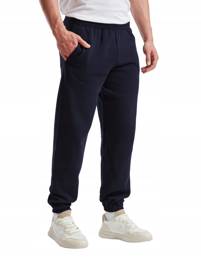 Spodnie dresowe męskie dres Fruit of the Loom Classic Granat M