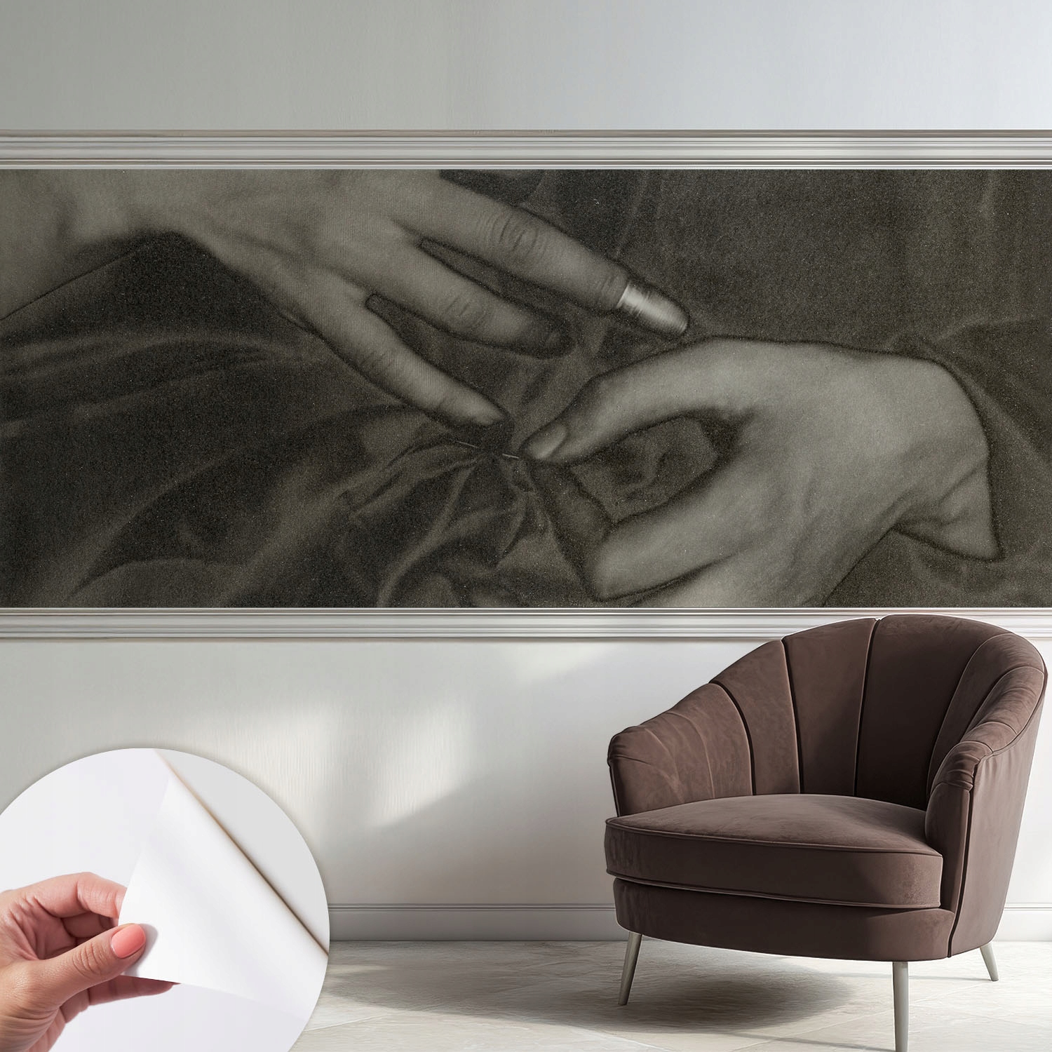 Moderní Samolepicí fototapeta Omyvatelný materiál na ruce 250 x 104 cm
