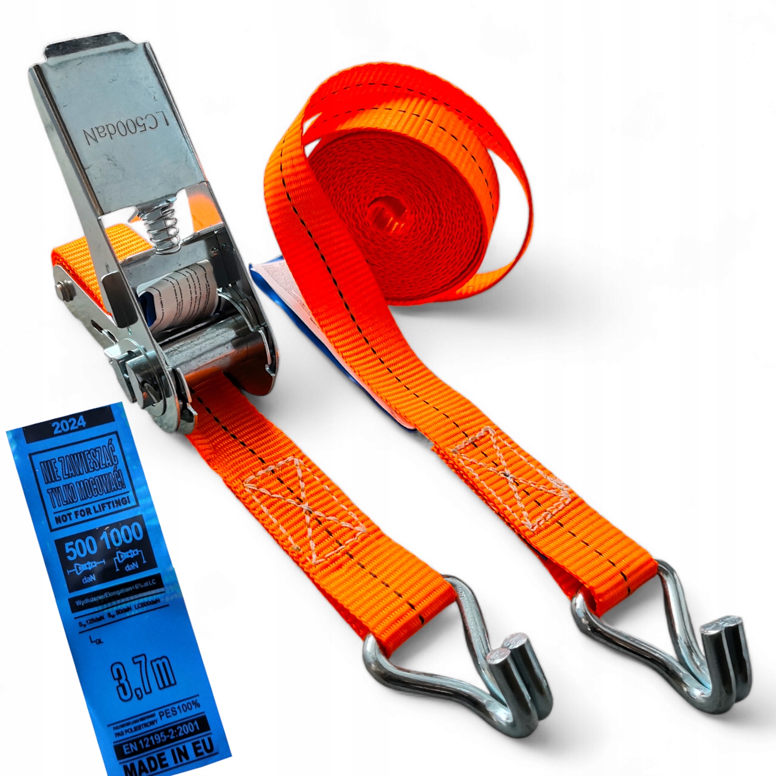 Pasy Transportowe 4M 25MM 1T pas transportowy Komplet Z Napinaczem Pl