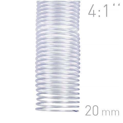 

Grzbiety spiralne do bindowania 20mm przezroczyste