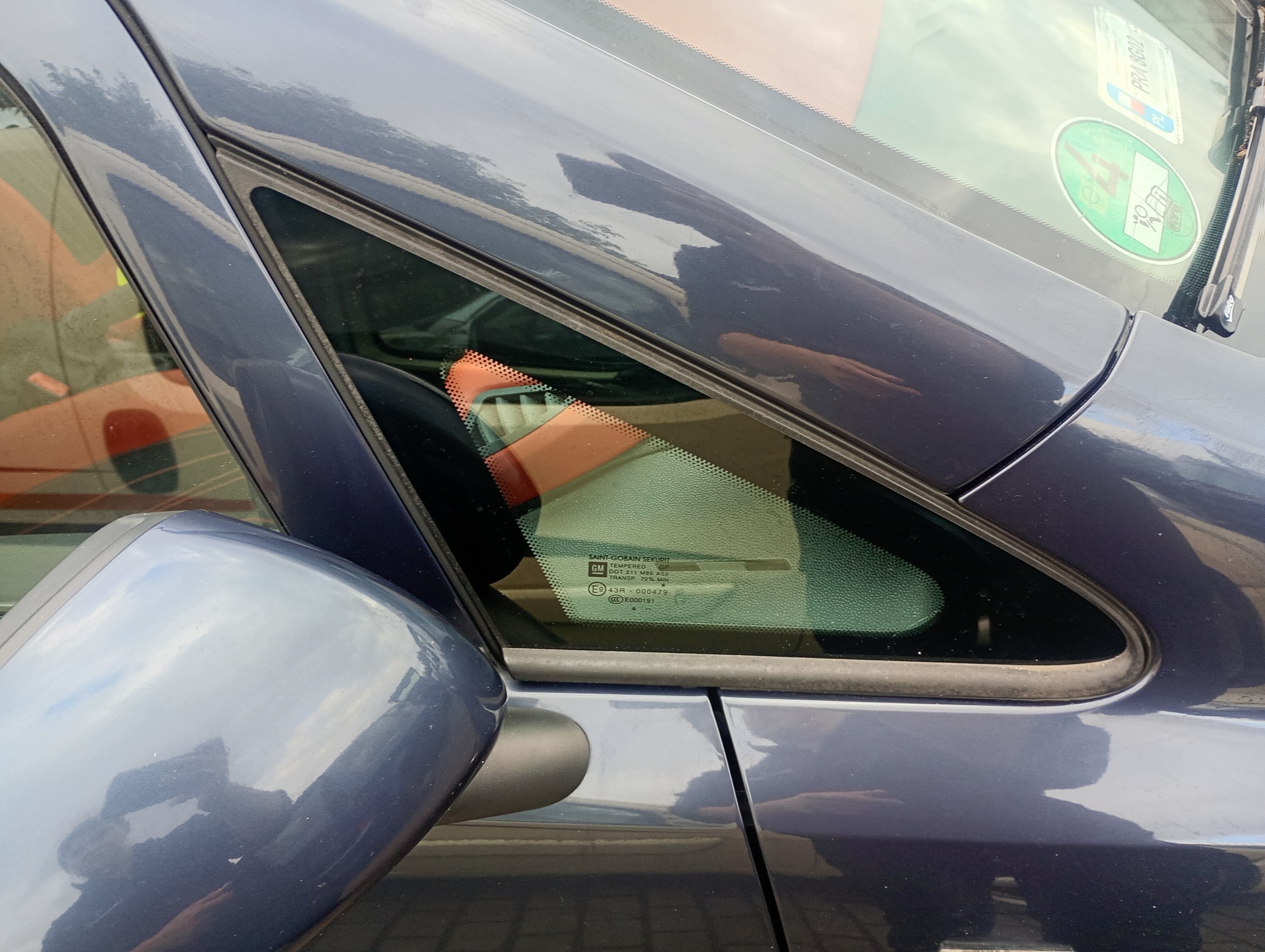 window side bodywork right front front Opel Corsa D 06-10