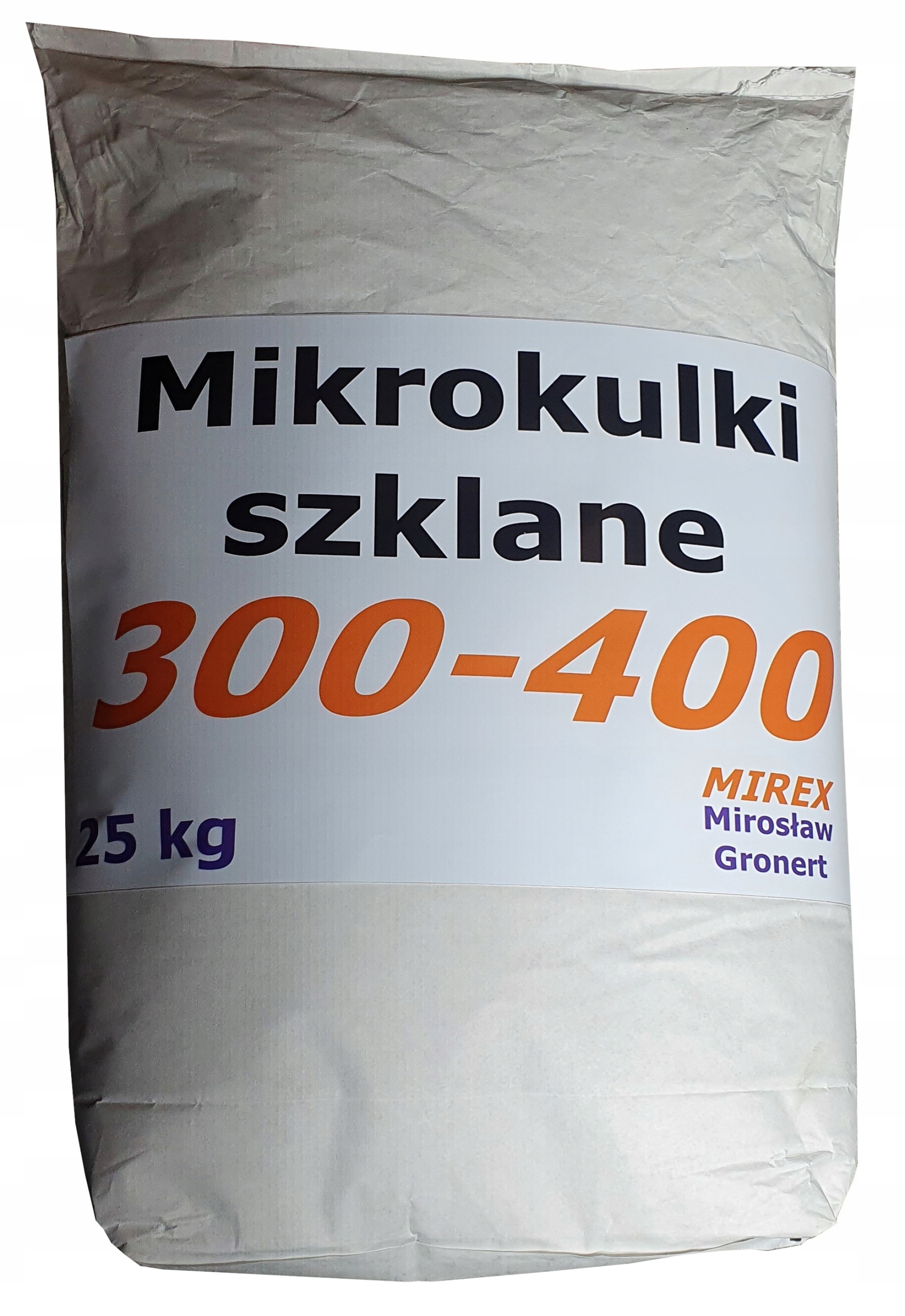 

300-400um Mikrokulki szklane do szkiełkowania 25kg