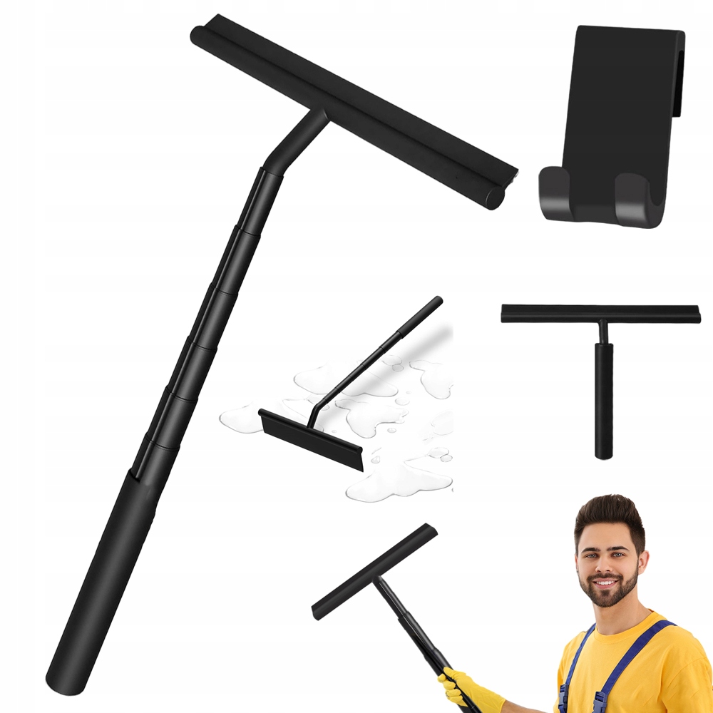 Levně Multifunkční Stěrka Na Vodu 97 CM S Nastavitelnou Protiskluzovou Rukojetí