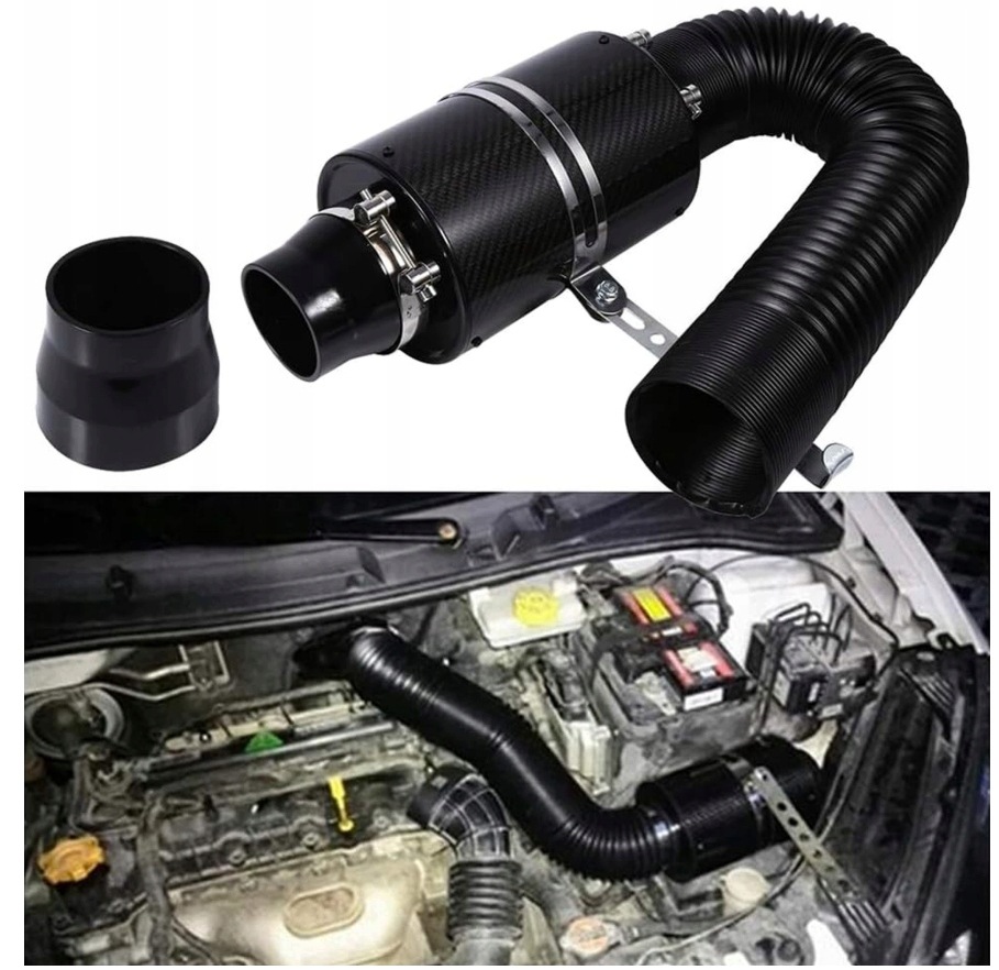 Kuželový Filtr Karbon Airbox Sací Sada Bm Sport