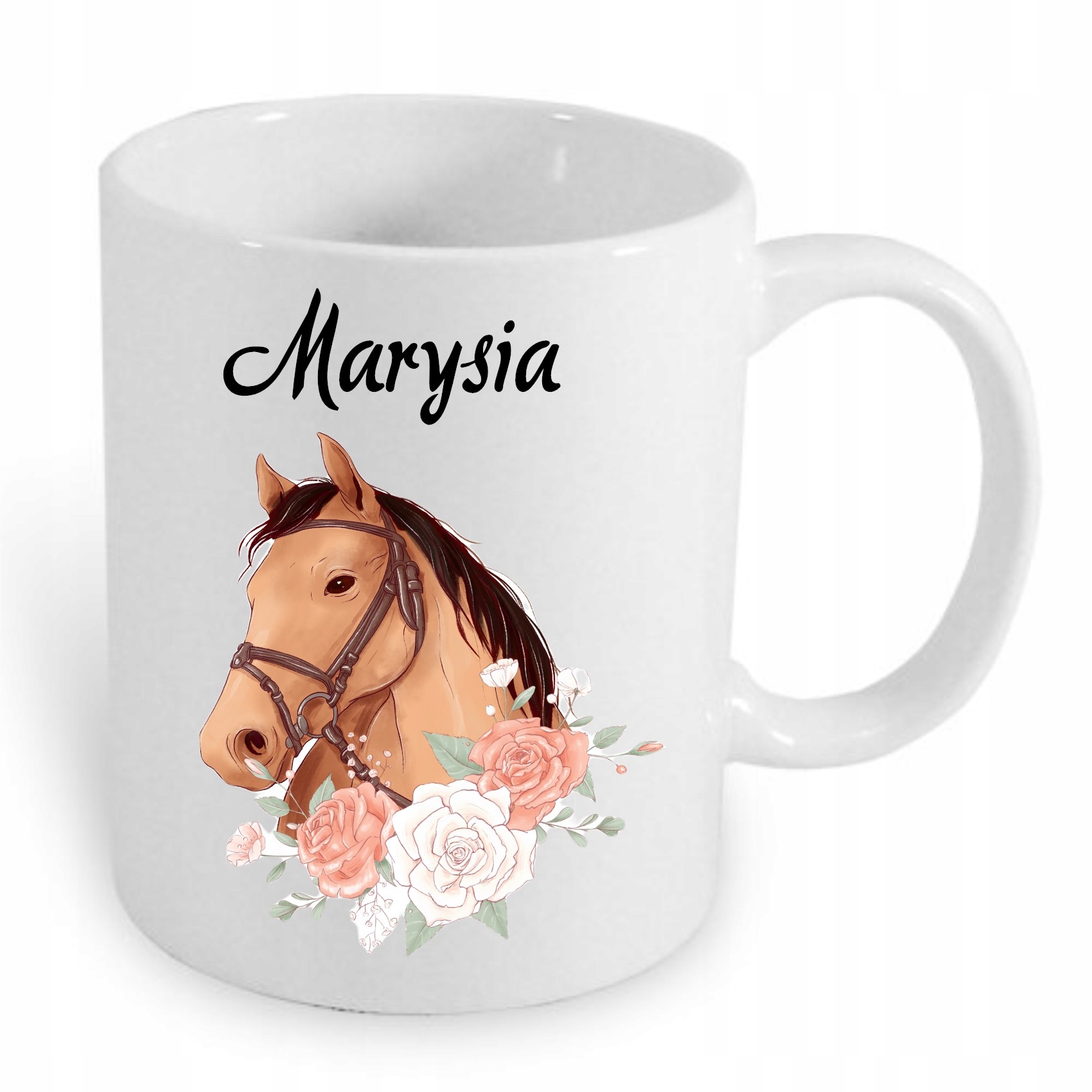 Kubek z koniem + imię