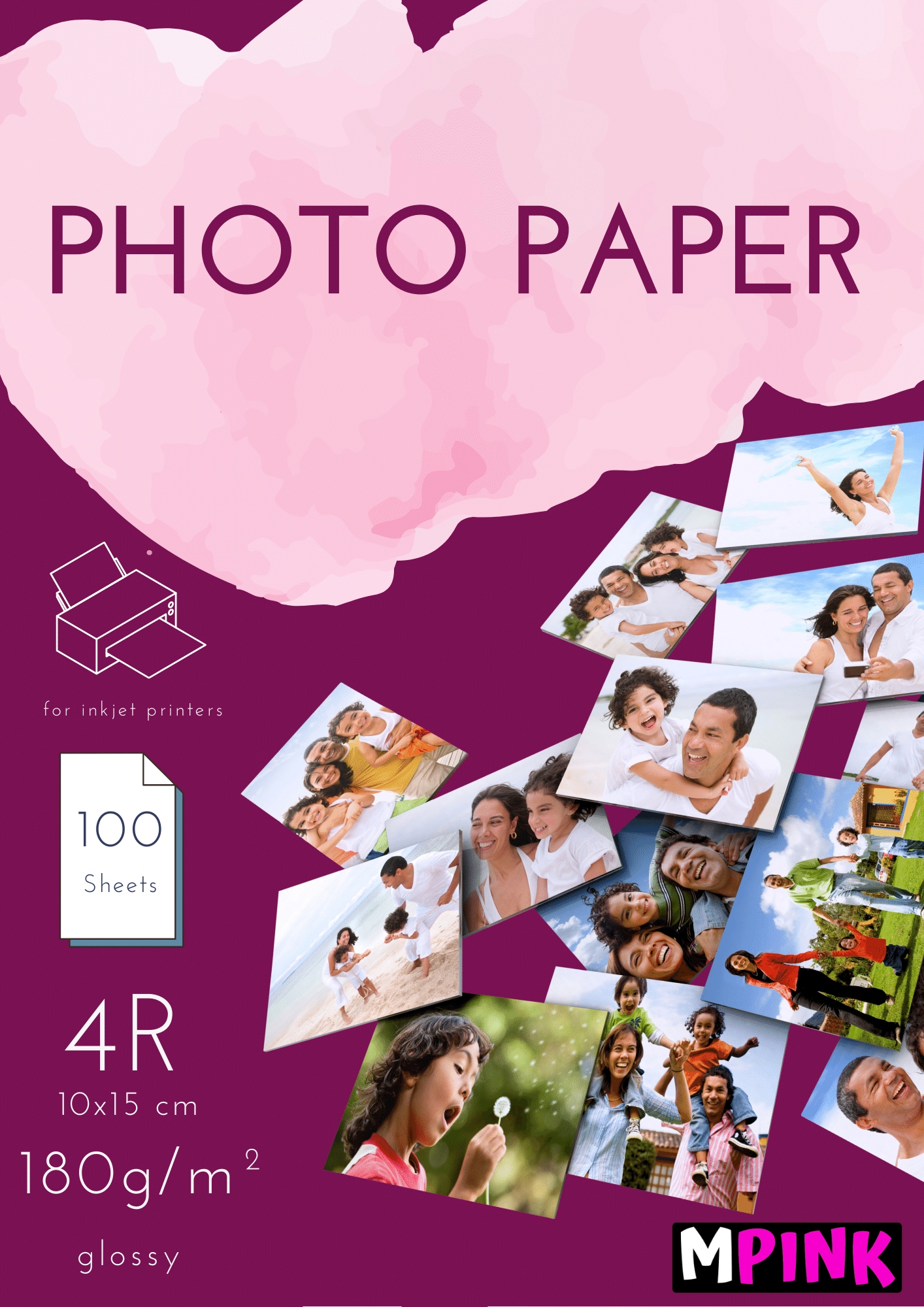 

Papier Fotograficzny Błyszczący 10x15 180g 100 szt
