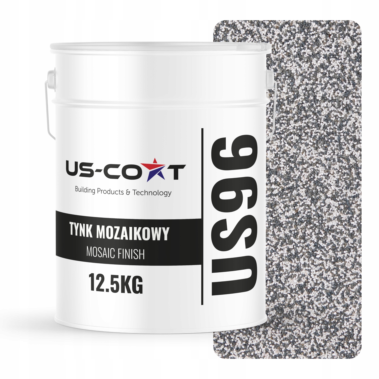 Mozaiková Omítka Mozaika 12,5 Kg Šedá Světlá M22 Ozdobná Pryskyřičná Fasáda