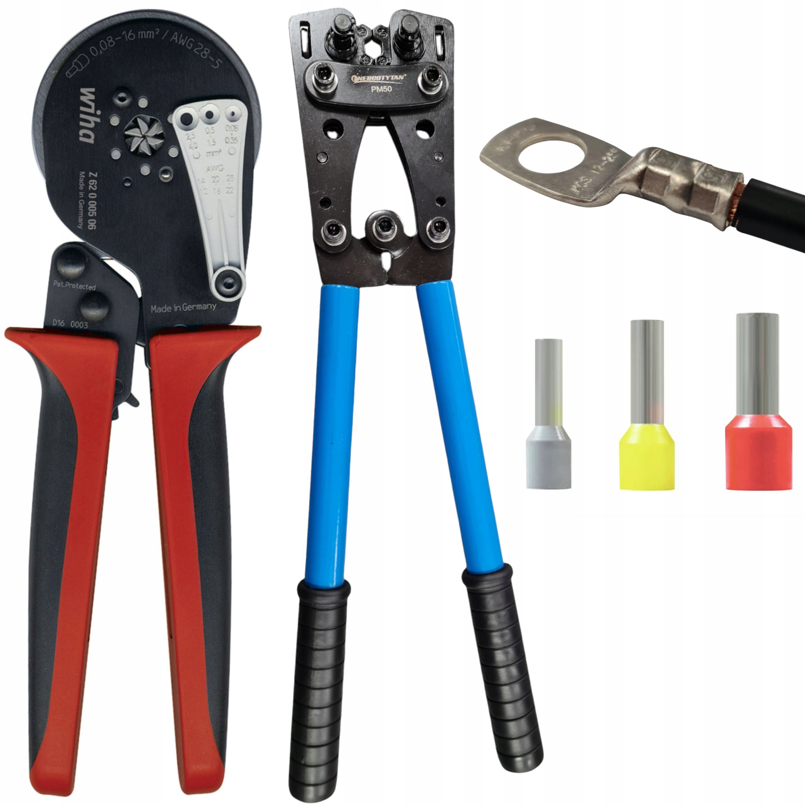 Lis na kabely 6-50 mm2 pro Kcs Cecha Pl Krimpovací kleště Wiha 41246 0,08-16 mm2