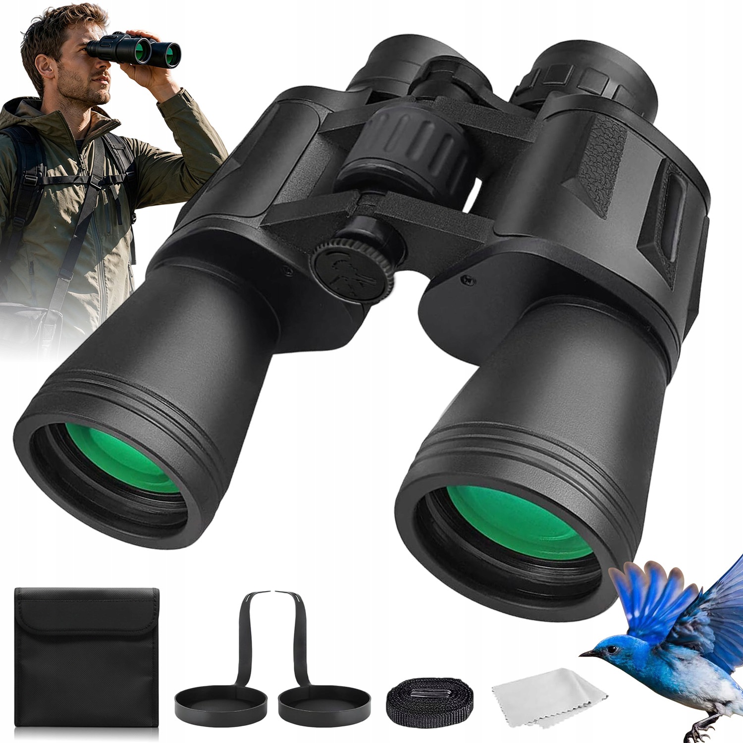 Taktický Vojenský Lovecký Dalekohled Turistická Optika Zoom 20X50 Pouzdro
