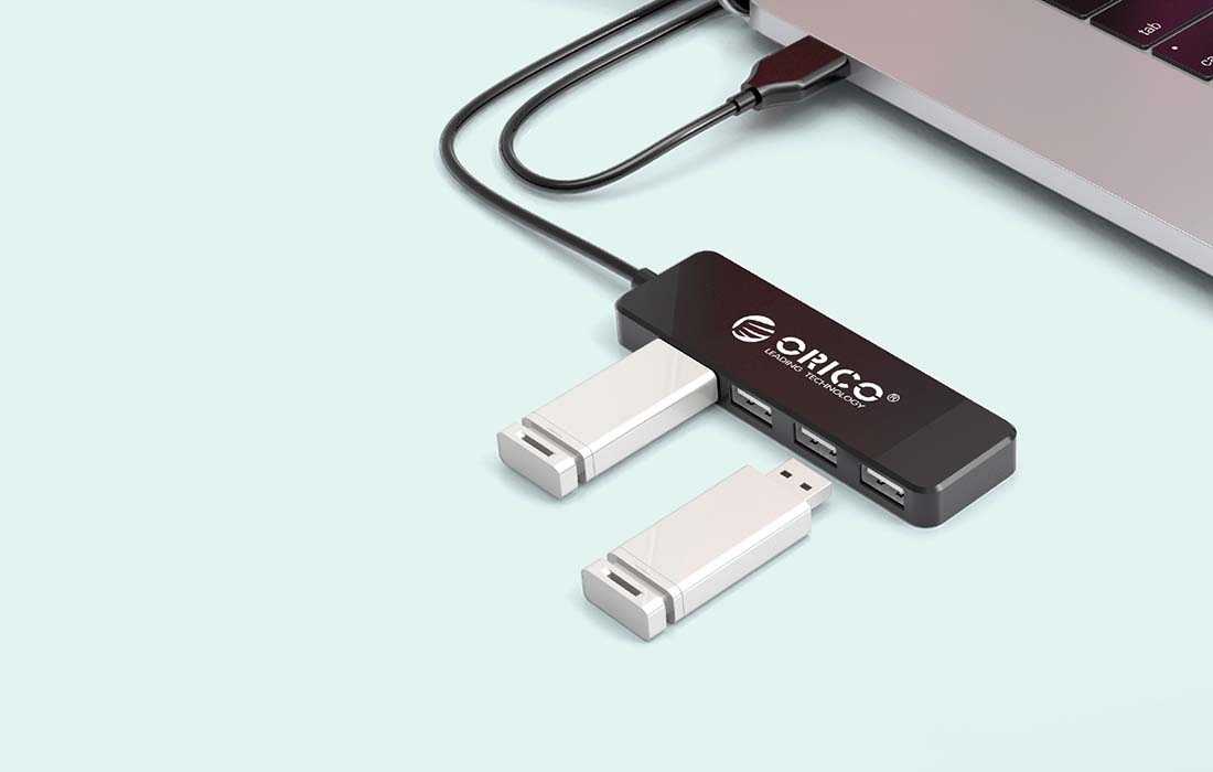 Orico Adapter Rozdzielacz Hub 4xUSB OTG 480Mb/s Liczba portów 4