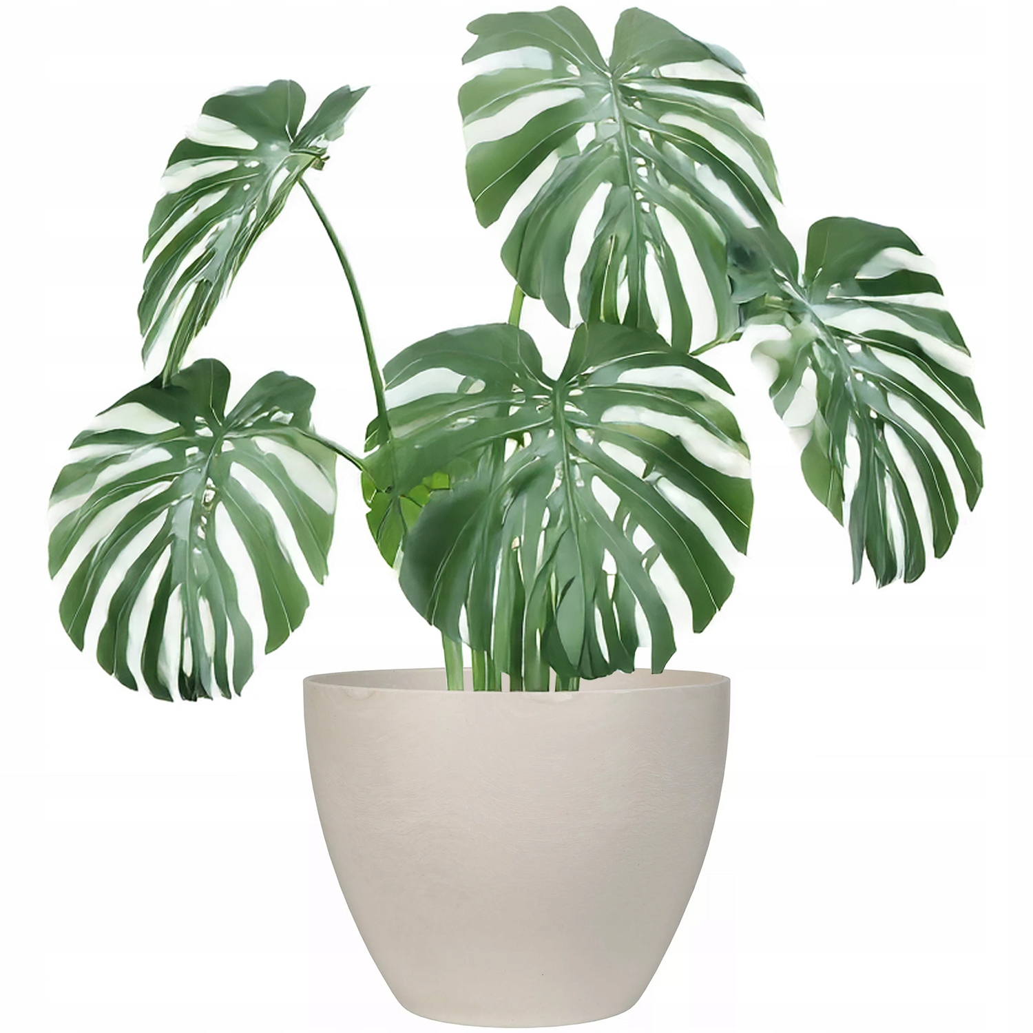 Doniczka Duża 27cm Szara Duża Do Palmy Monstery na bonsai balkon osłonka