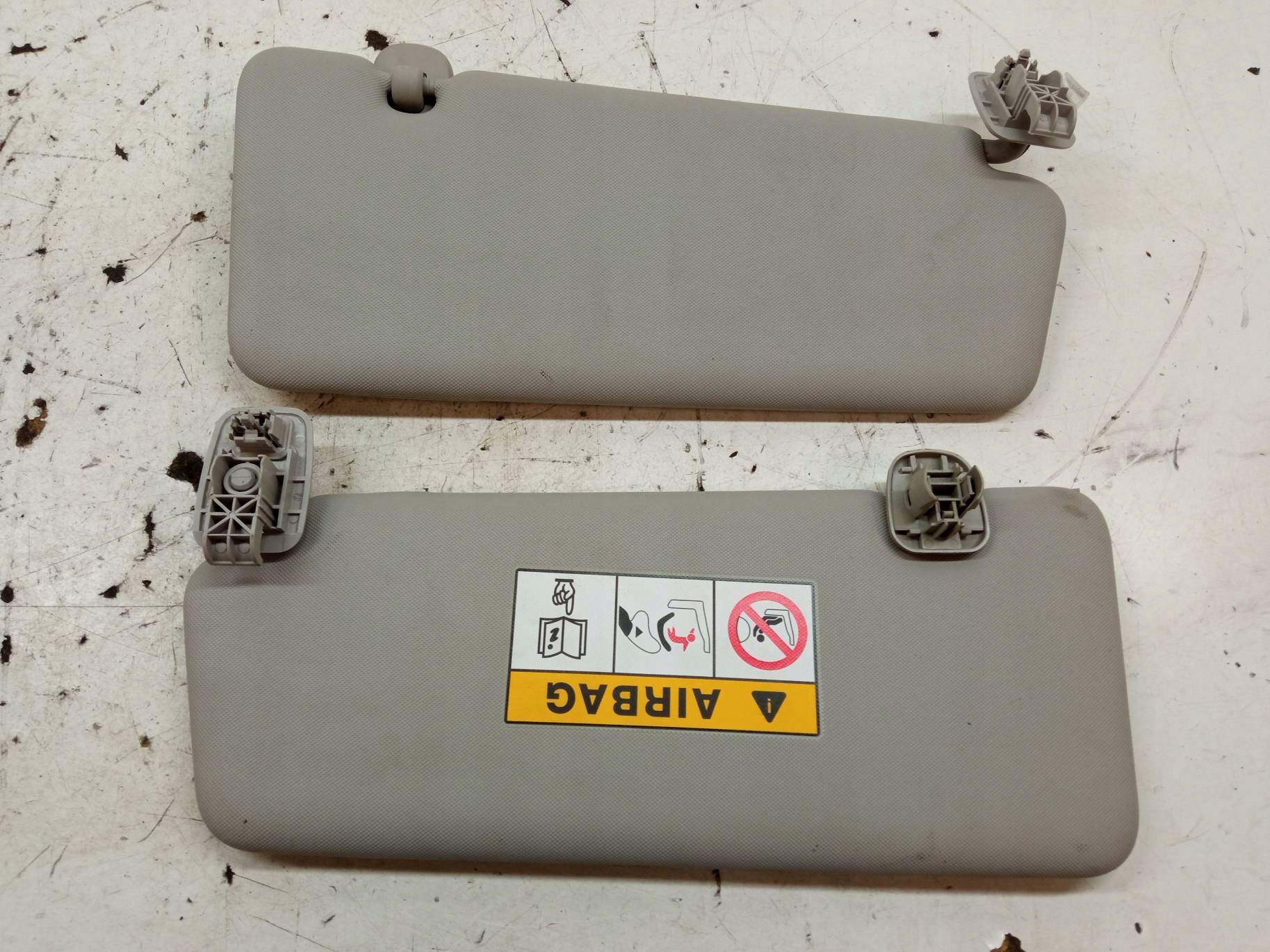 visors PRZECIWSLONECZNE right left cover KPL Renault Clio IV (2012-2019)