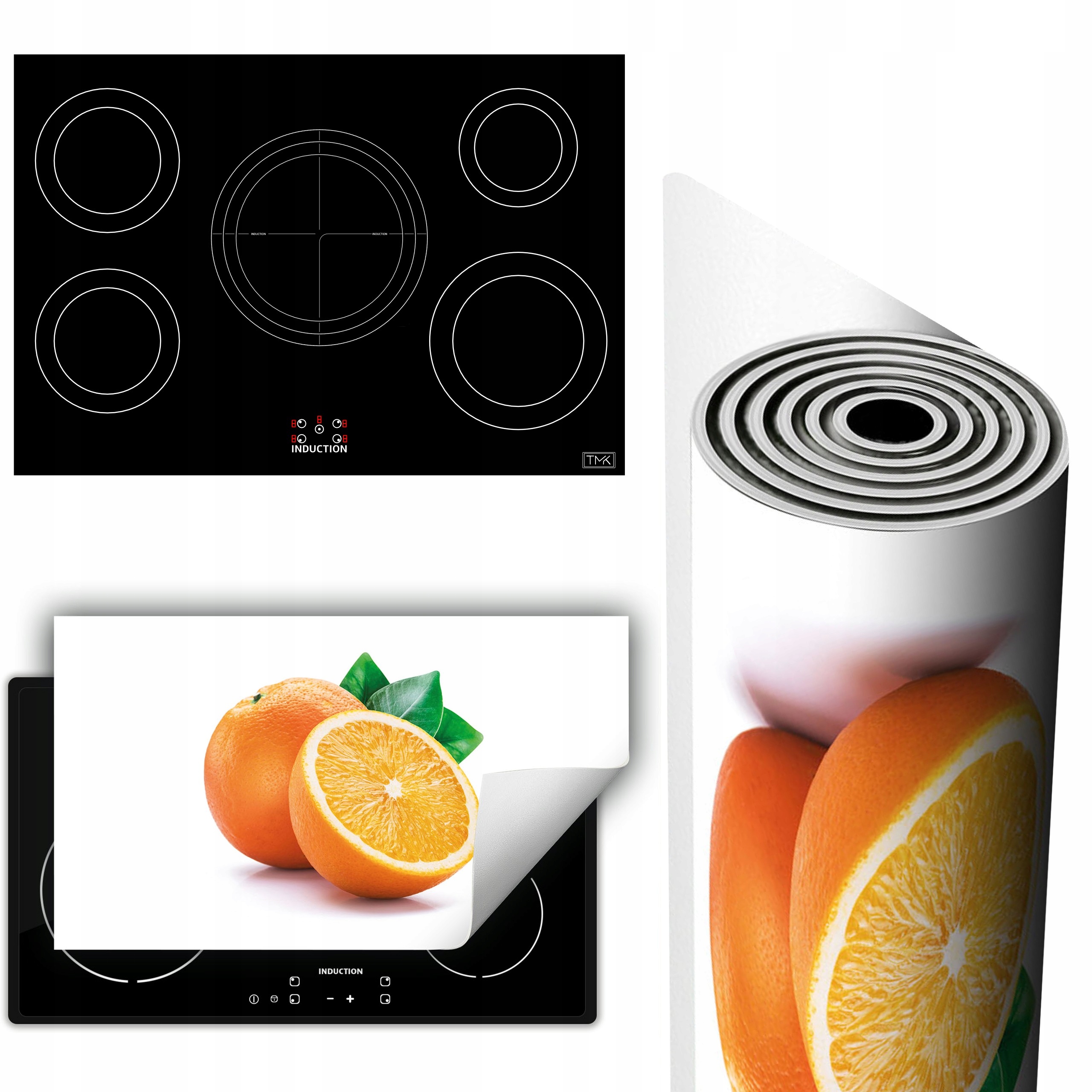 Vinylová Podložka Ochrana Kuchyňské Desky 90x52 oranžová