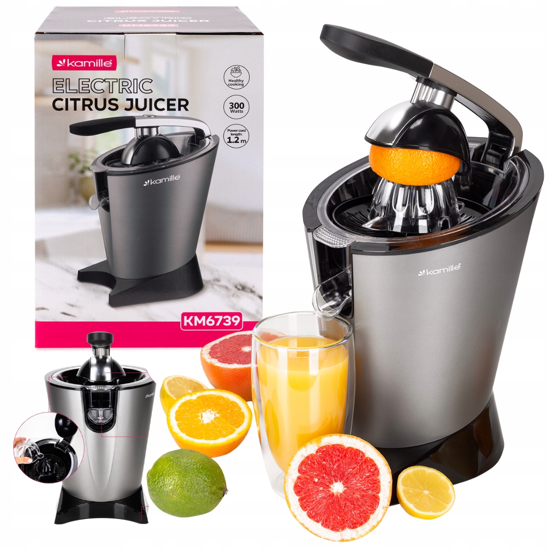 Elektrický Odšťavňovač Na Citrusy, Ovocné Šťávy, Výkonný Kamille