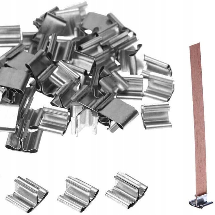 100 x Plíšky na dřevěné knoty