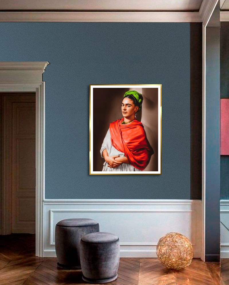 Plakat Frida Kahlo Piękny 40x50cm Unikat Premium