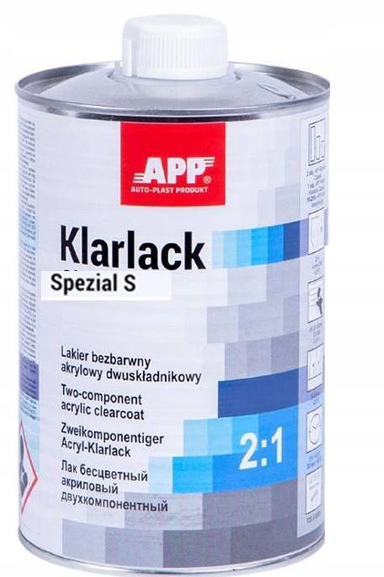 LAKIER BEZBARWNY APP SPEZIAL S 1L+UTWARDZACZ 0,5L Producent APP
