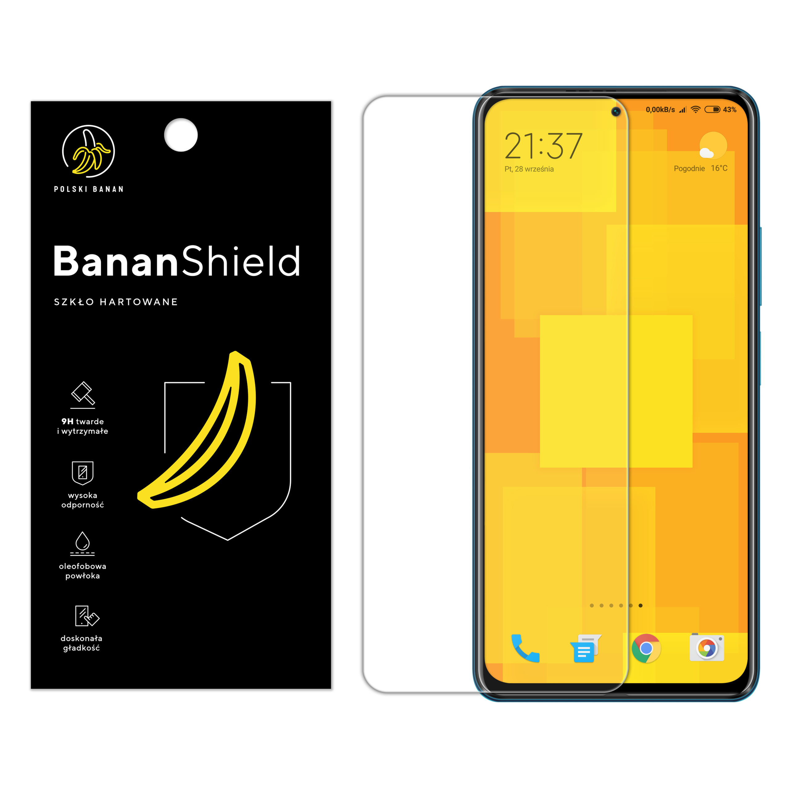 

Szkło Hartowane Polski Banan 9H do Xiaomi Poco F3