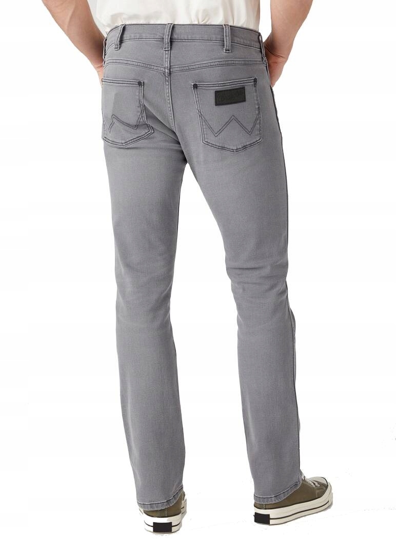 Męskie jeansy proste Wrangler Greensboro Light Ashes W15QBY42F 31/32