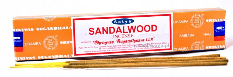 

Kadzidła Sandalwood Drzewo sandałowe 14 patyczków