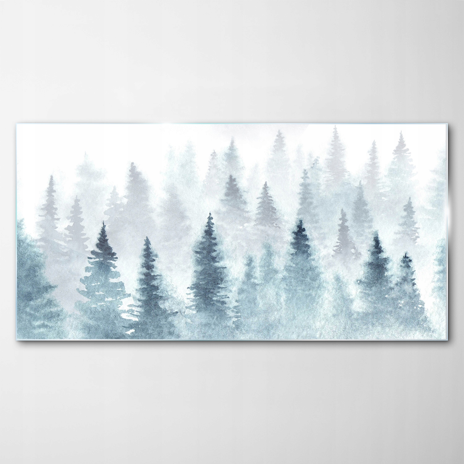 Obraz na skle Dekor Krajina Zima Stromy 140x70