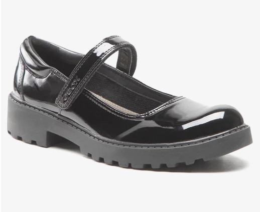 GEOX PÓŁBUTY DZIEWCZĘCE LAKIEROWANE CZARNE 29 2SDM