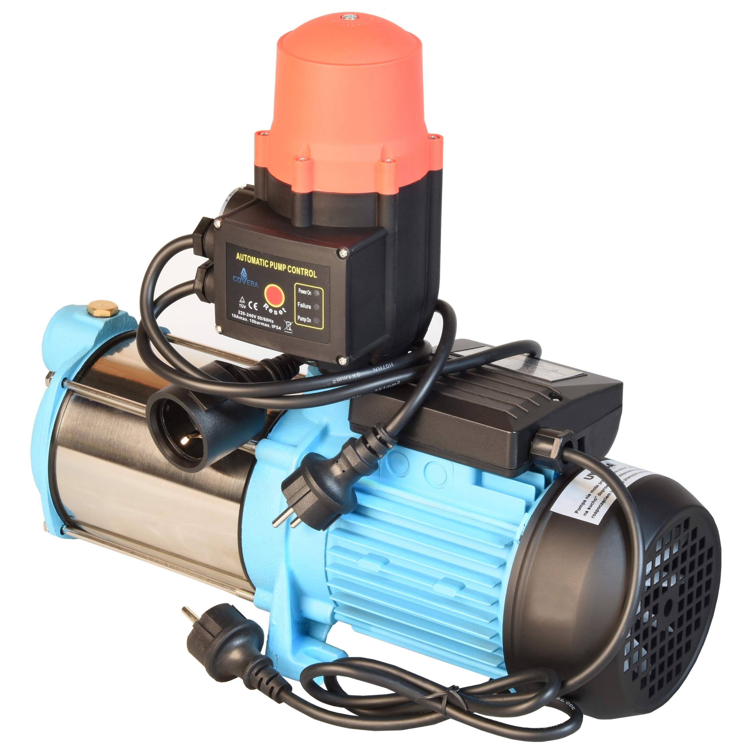 HYDROFOR BEZZBIORNIKOWY MH 1300 POMPA HYDROFOROWA DO WODY Z AUTOMATEM BRIO Producent inna