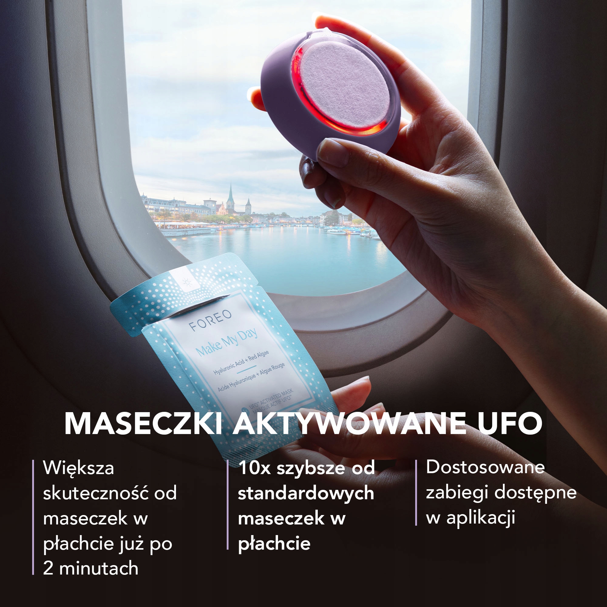 FOREO UFO 3 go, Lawenda Rodzaj soniczna