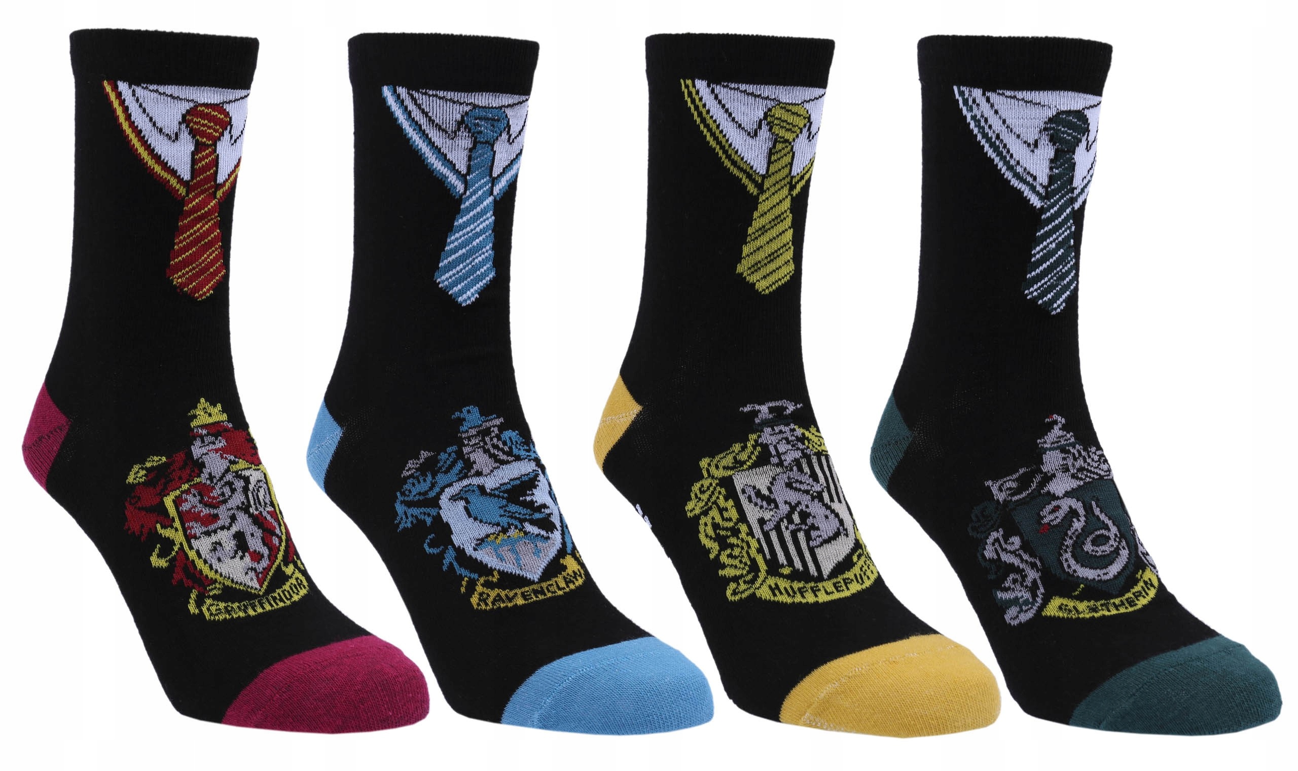 

4x Czarne skarpetki, herby Harry Potter 26.5/30.5