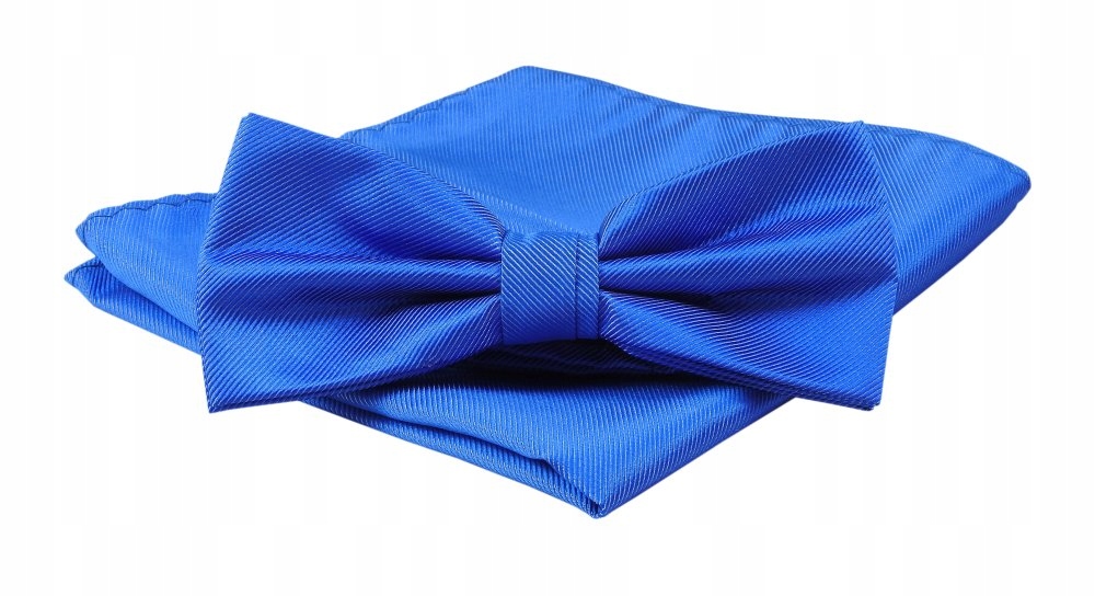 

Męska Mucha z Poszetką - Chabrowa -alties