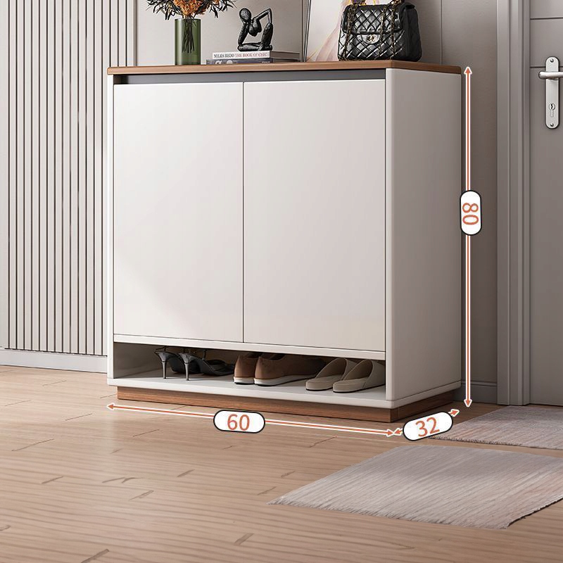 NOWOCZESNA KOMODA SZAFKA BIAŁA POJEMNA NA BUTY OBUWIE REGAŁ 2 DRZWI WĄSKA Marka inna