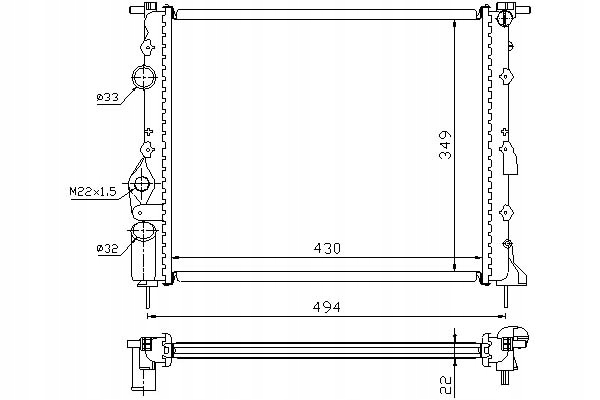 Nissens Chladič Vody Dacia Logan 1.4 Mpi Lpg (ls)