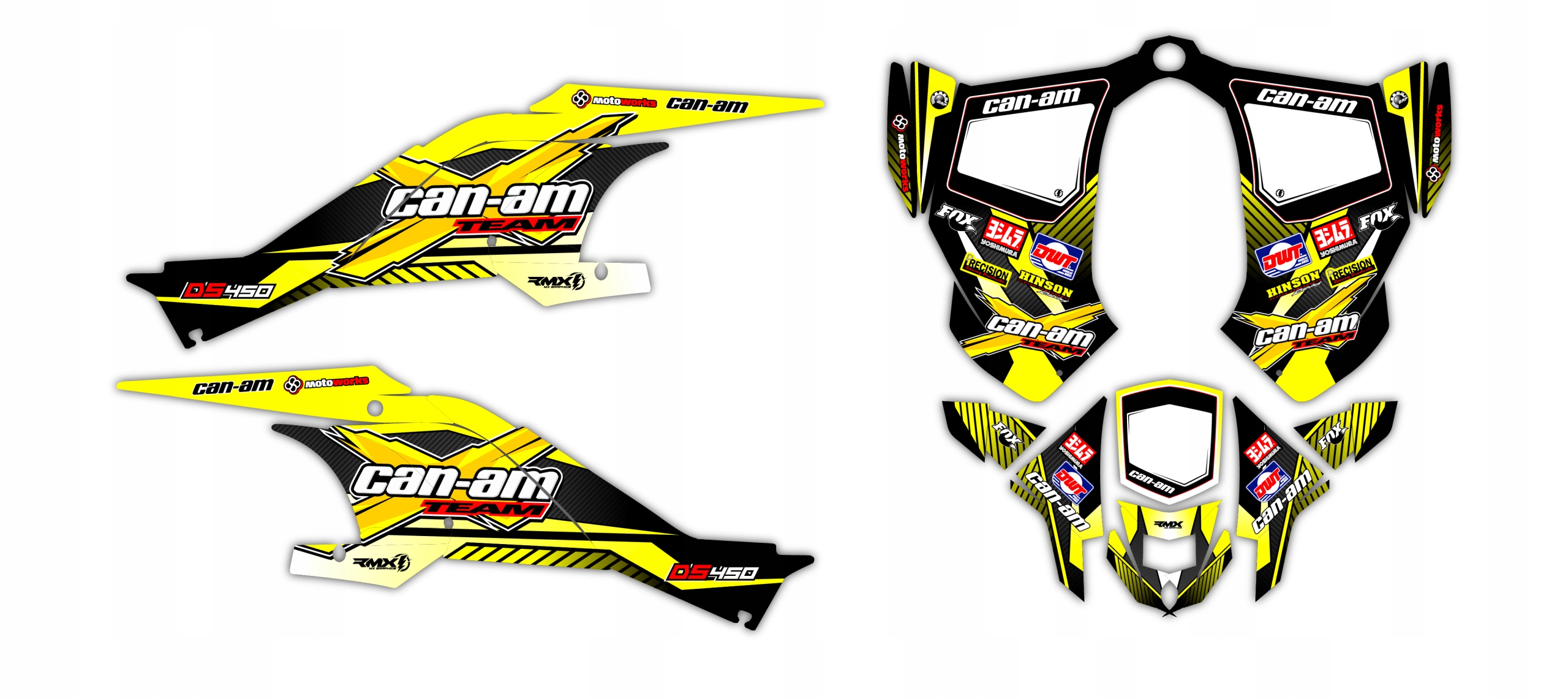Шпон / наклейки quad Can Am DS 450