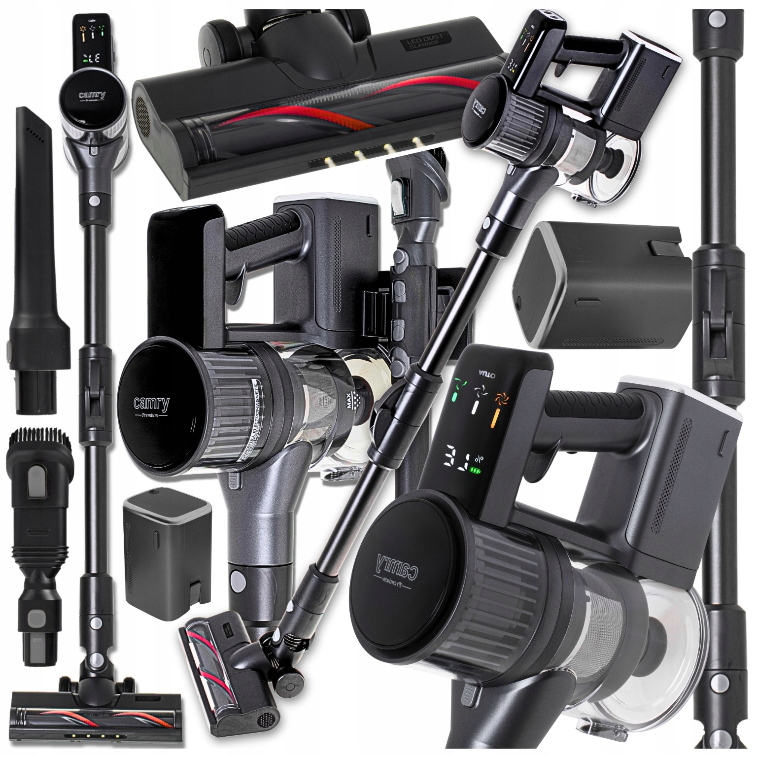 Vysavač Výkonný Ruční 2 Baterie 120 Min