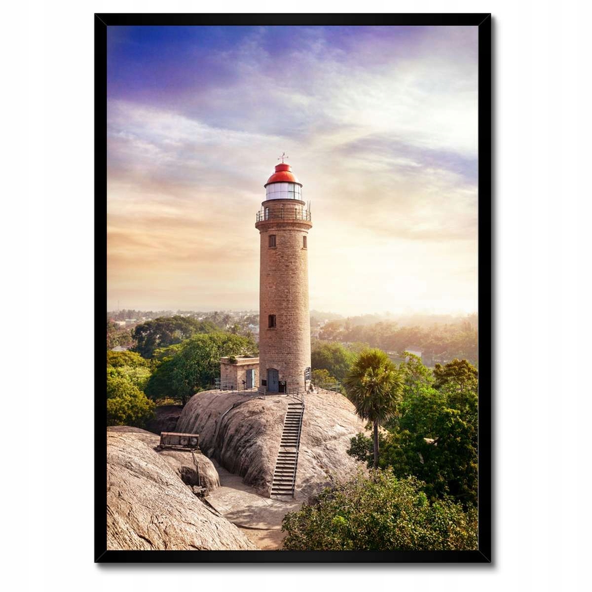 Plakáty v rámu 50x70 Maják Mahabalipuram