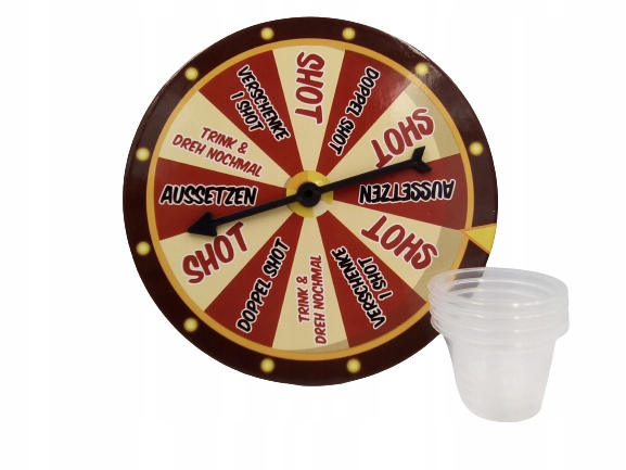 Gra Alkoholowa Partyshot Spinner 4 Kieliszki