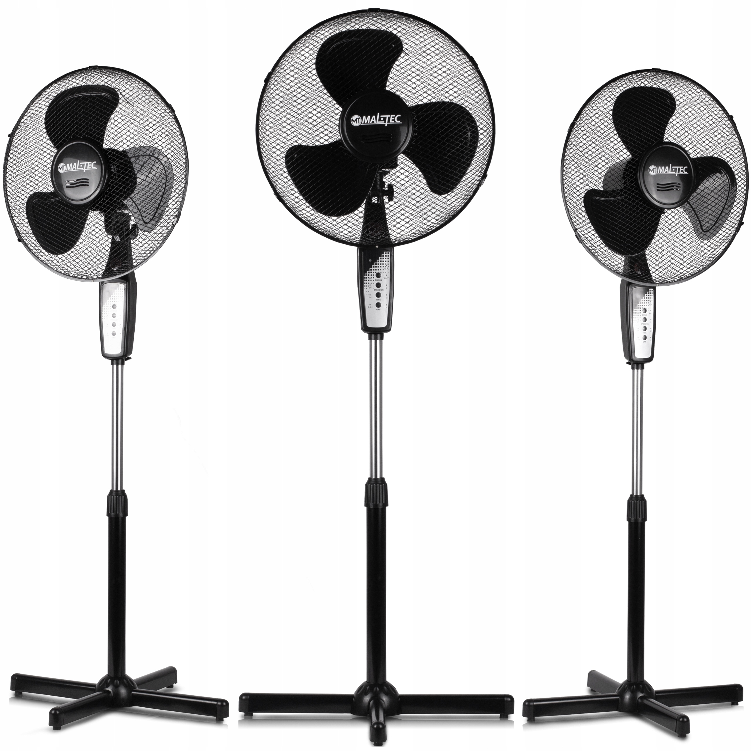 WENTYLATOR STOJĄCY PODŁOGOWY MOCNY DOMOWY OSCYLACJA TIMER PILOT Model WL85-BR