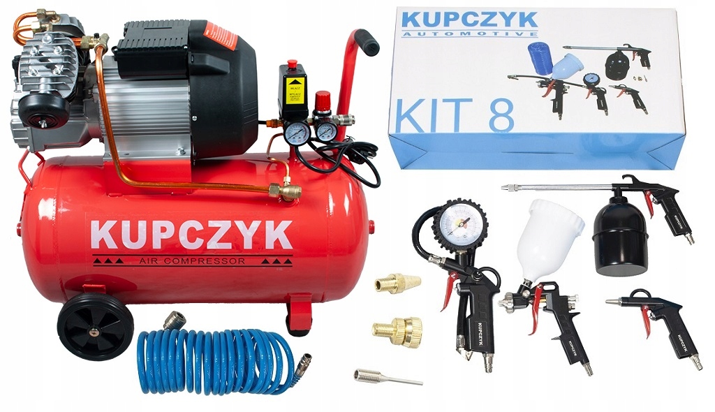 Kompresor Sprężarka 50L Kupczyk ZVA 50 370 L/min