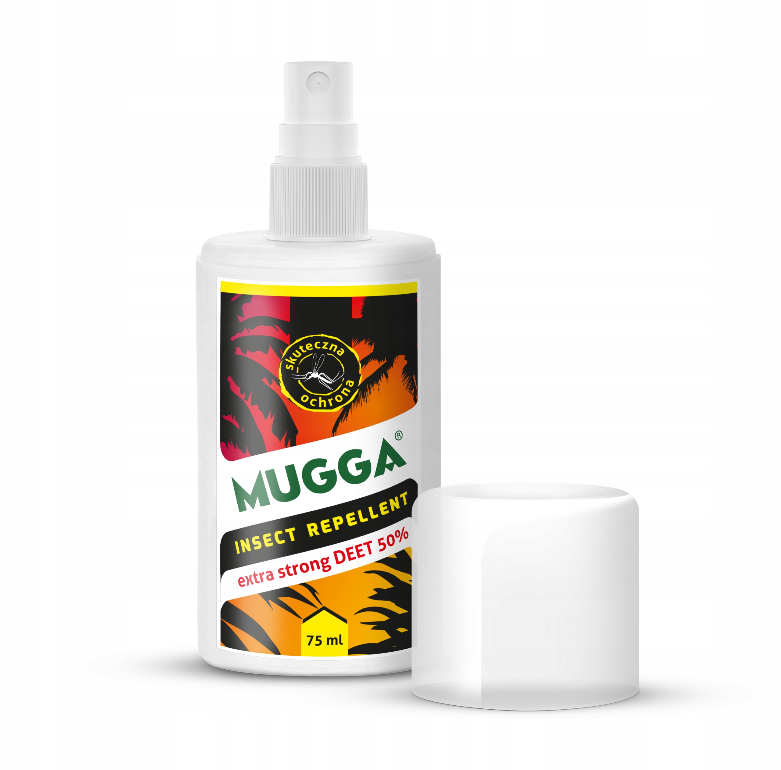 SPRAY NA KOMARY I KLESZCZE 50% DEET MUGGA STRONG Producent MUGGA