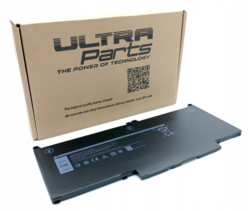Wydajna Bateria do Dell MXV9V N2K62 5VC2M 829MX CR8V9 WXW80 7.6V 60Wh