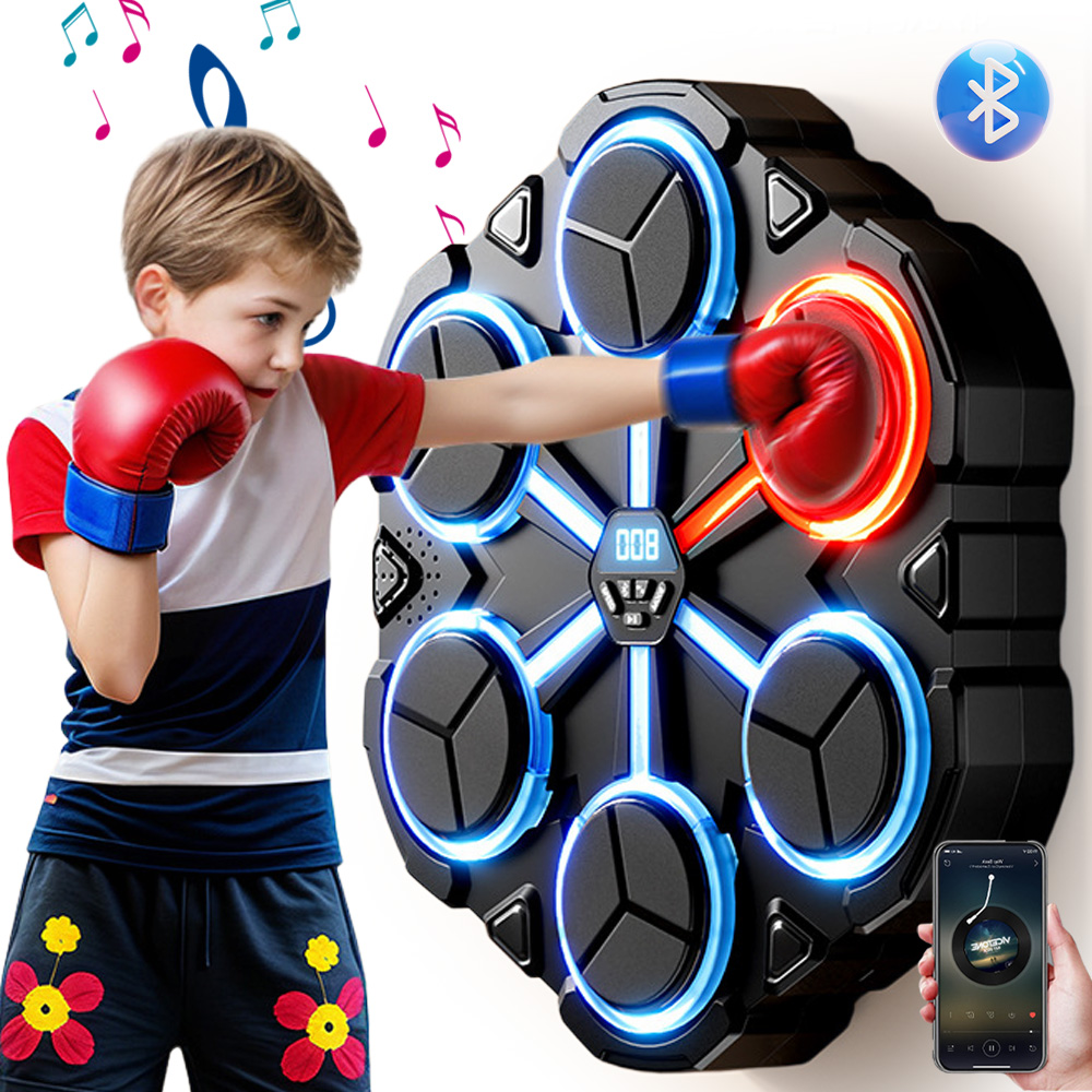Music Boxing Machine Boxovací Stěna Hudební Štít Bluetooth Rukavice