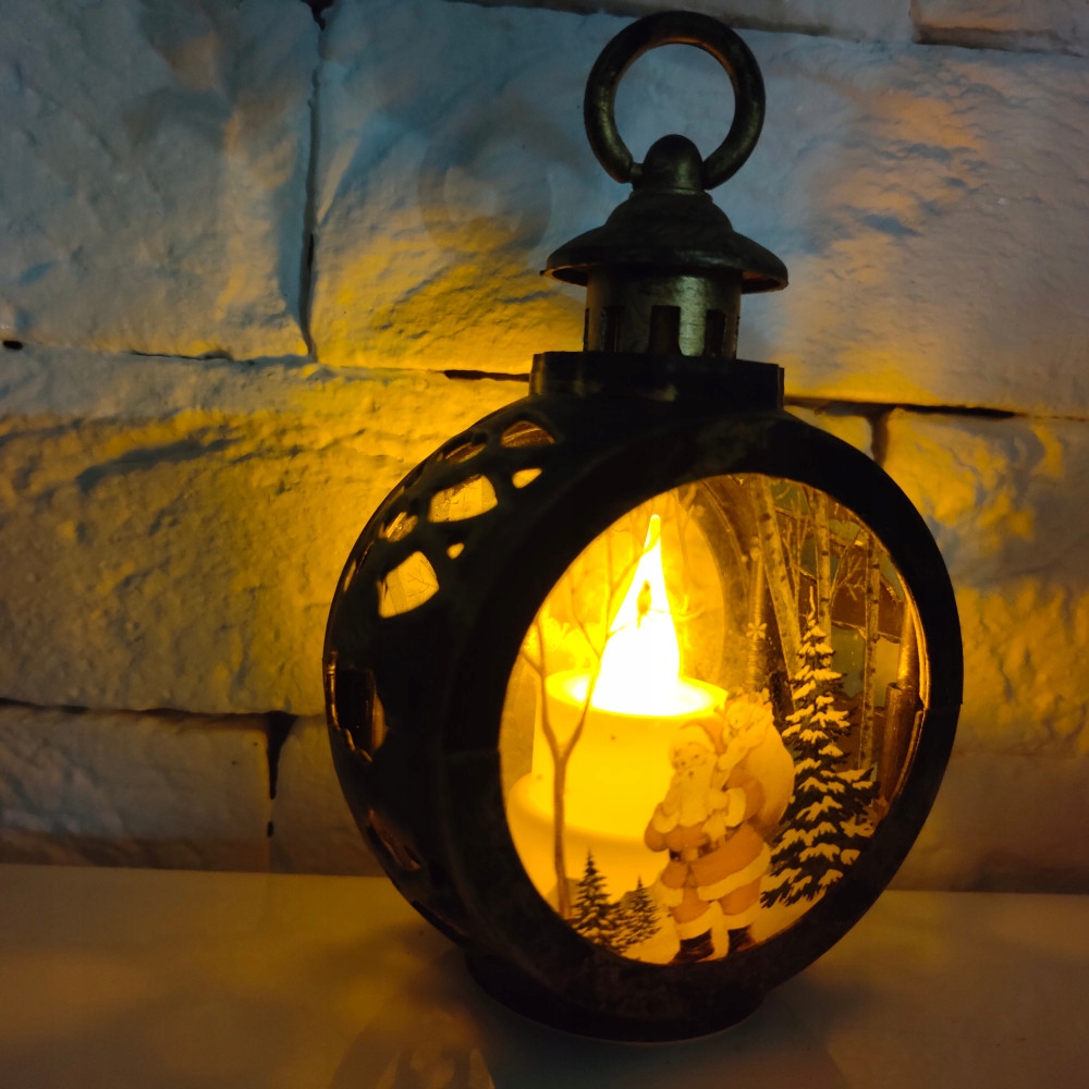 OZDOBY ŚWIĄTECZNE LAMPKA LAMPION ZAWIESZKA MIKOŁAJ Marka Decortrend