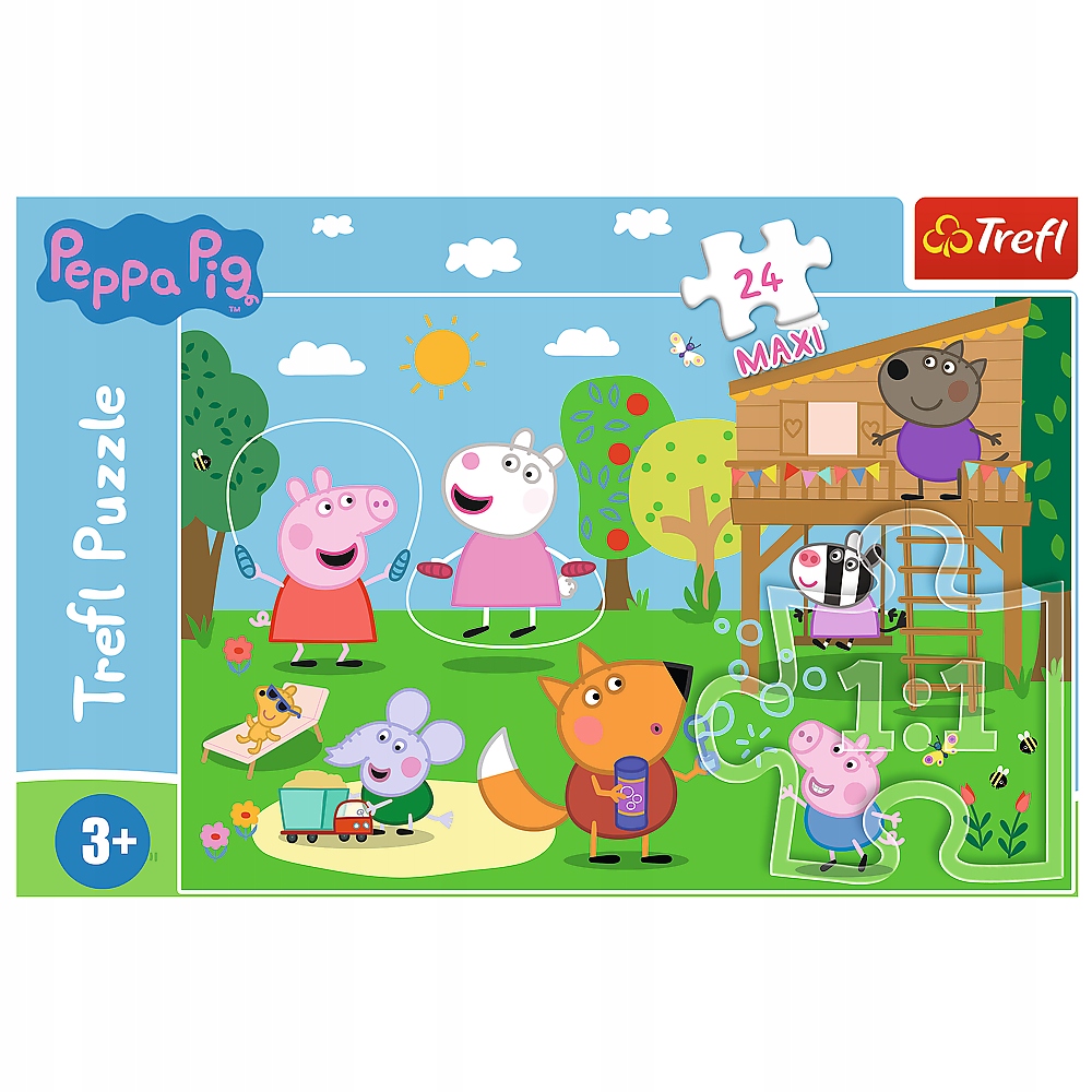 PUZZLE 24 MAXI UKŁADANKA DUŻE ELEMENTY ŚWINKA PEPPA PIG PEPA 3+ TREFL Kod producenta 14342