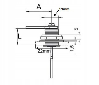 ZAMEK KASETOWY DO KASETEK SKRZYNEK NA LISTY 30 mm Marka Km Express