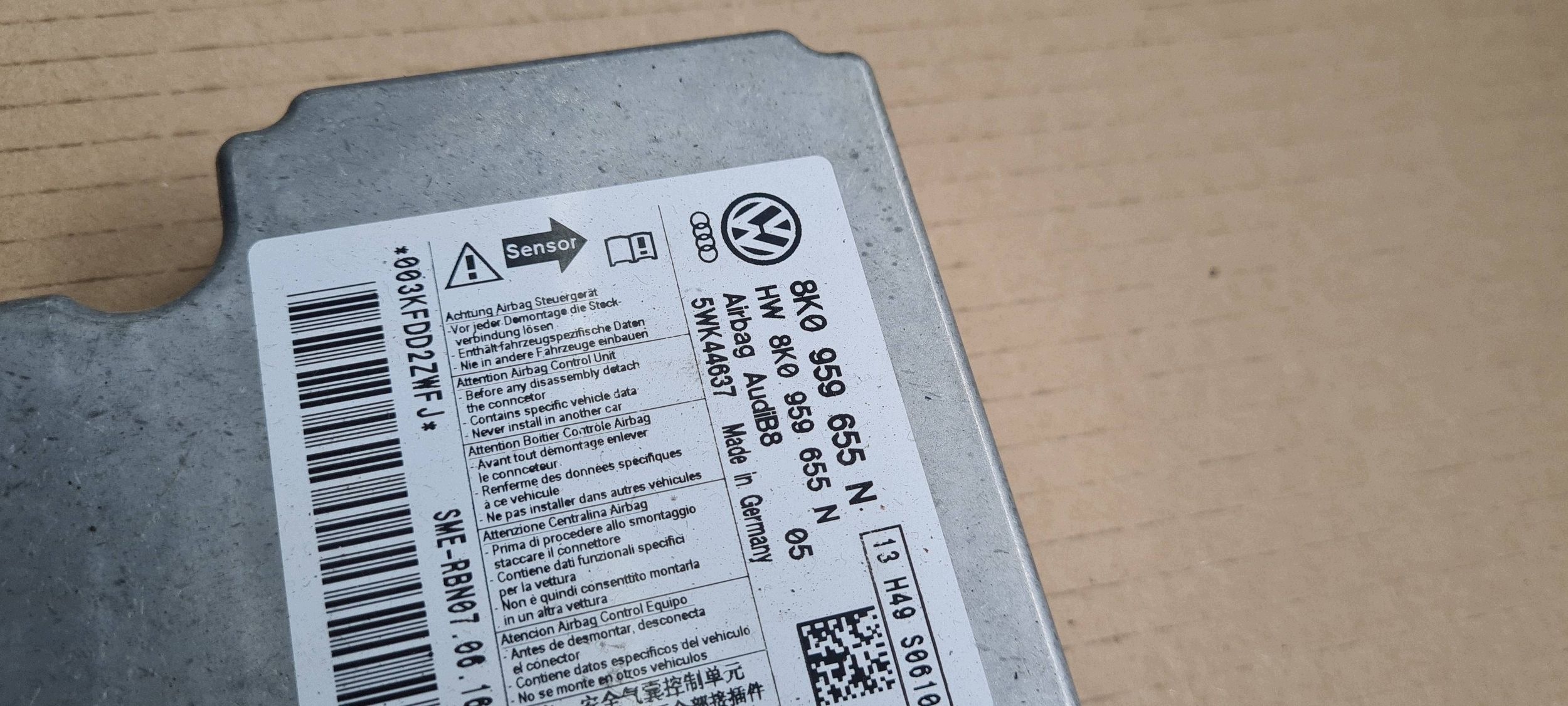 A5 8T LIFT modul Bedienteil SENSOR AIRBAG 8K0959655N A4 B8 Q5