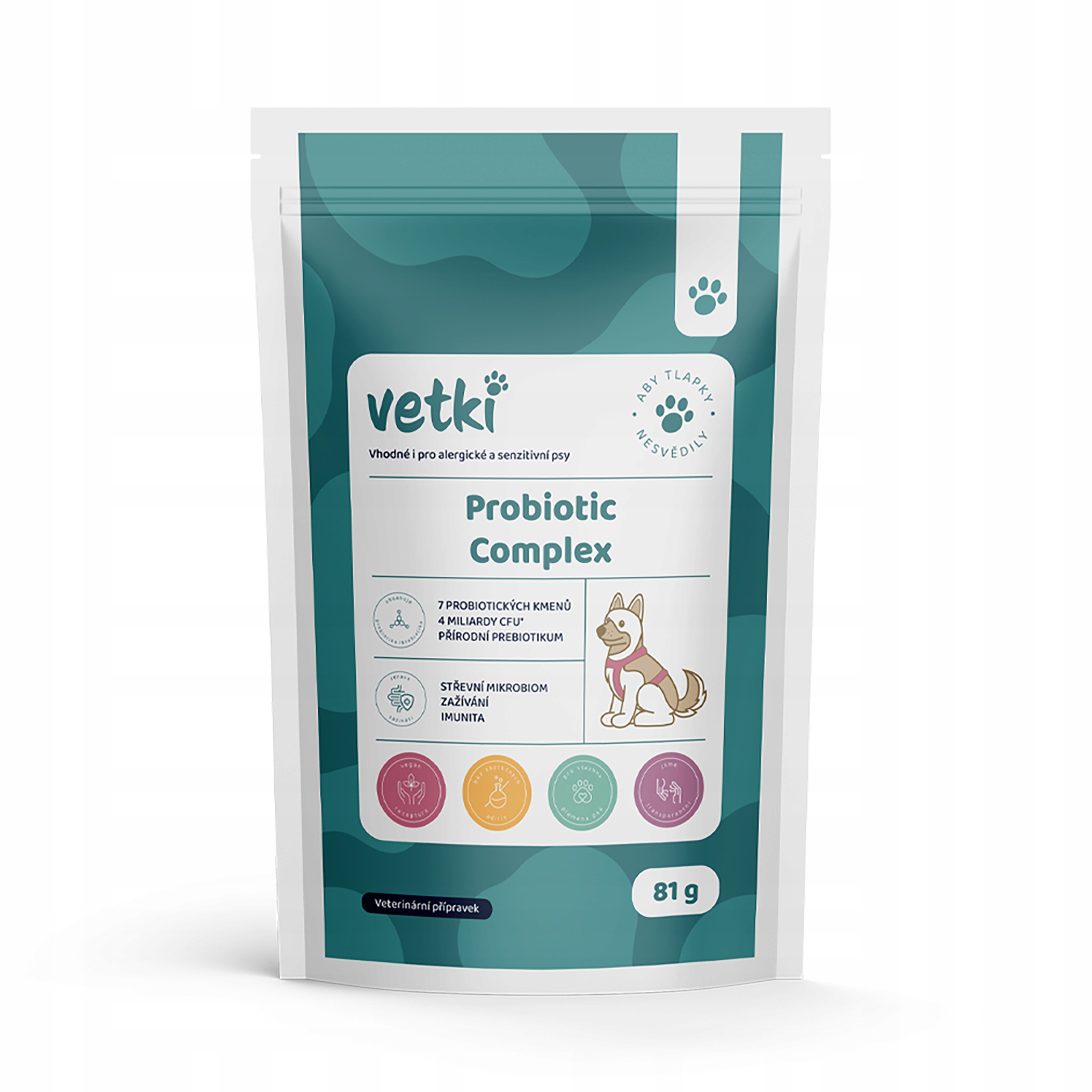 Levně vetki Probiotic Complex, Komplex probiotika a přírodní prebiotika 81 g