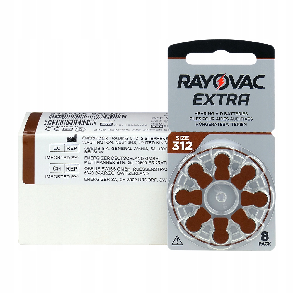 Baterie do aparatów słuchowych Rayovac Extra typ 312 80szt